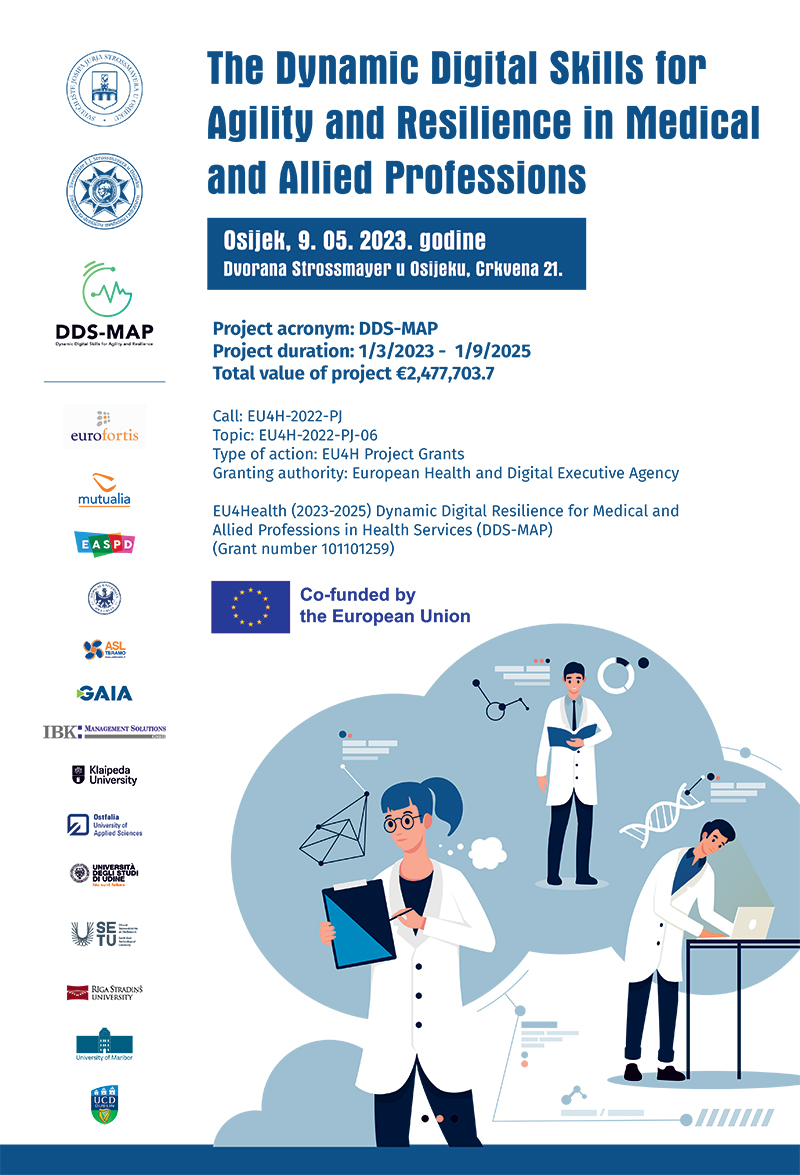 Predstavljen projekt The Dynamic Digital Skills for Agility and Resilience in Medical and Allied Professions (DDS-MAP)