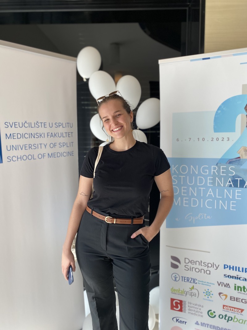 Student Anamaria Kurtović was honoured at the Congress of Dental Medicine Students