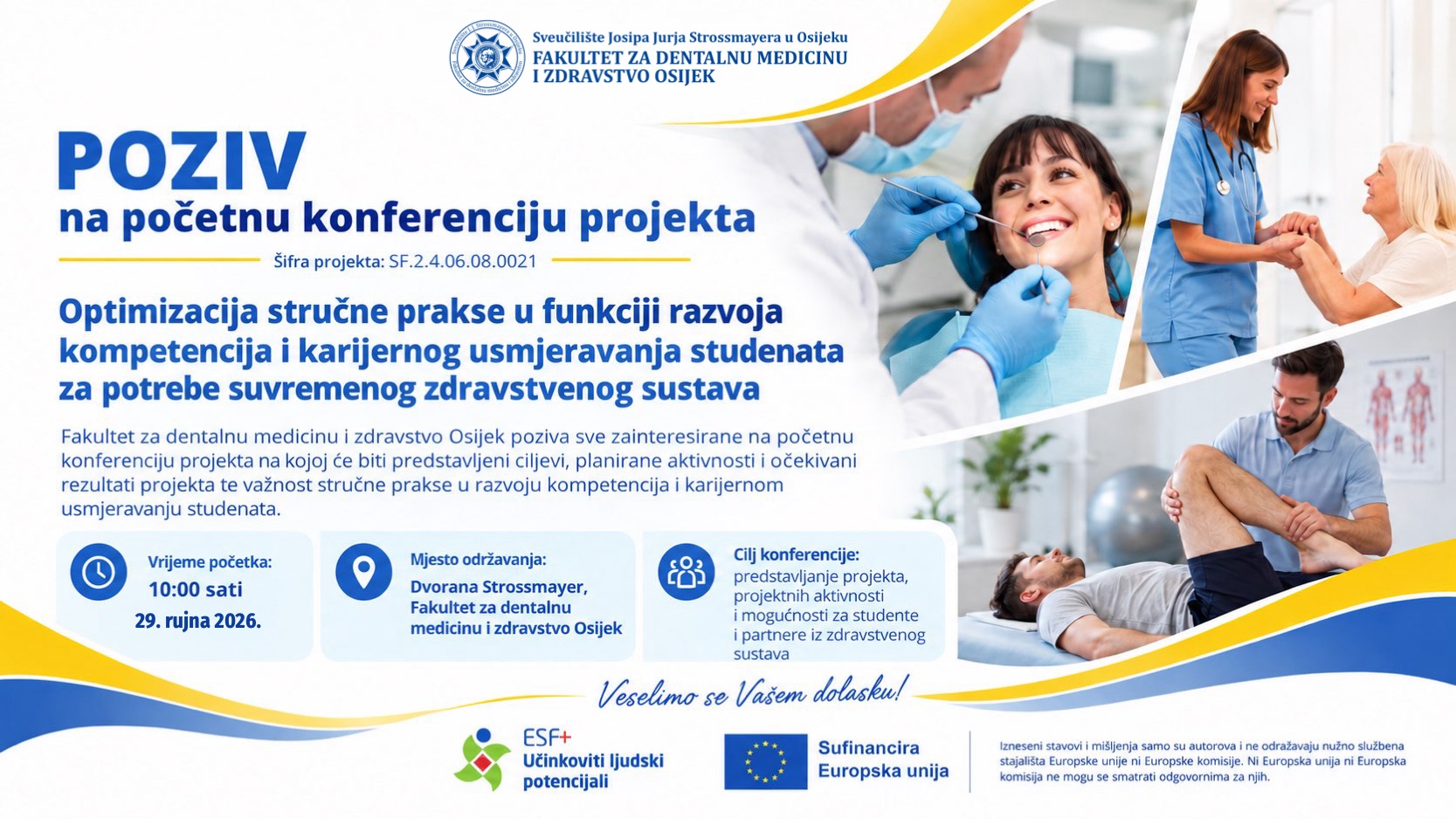 Poziv na početnu konferenciju projekta za unaprjeđenje stručne prakse i karijernog razvoja studenata