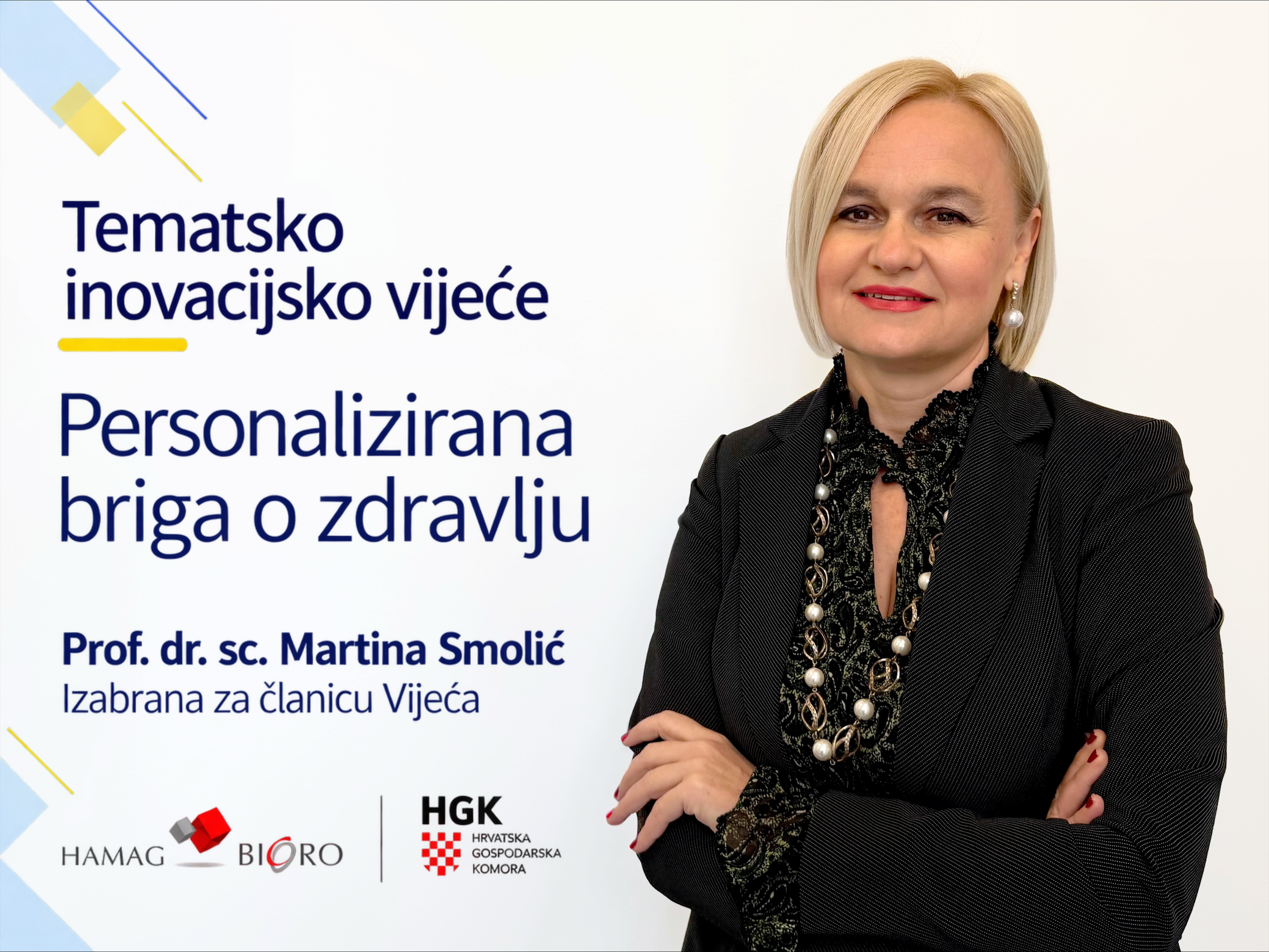 Dekanica Martina Smolić odabrana za članicu Tematskog inovacijskog vijeća „Personalizirana briga o zdravlju”